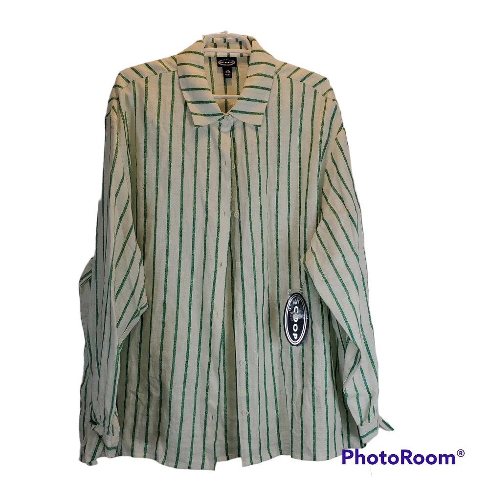 NWT Scoop striped shirt/blouse